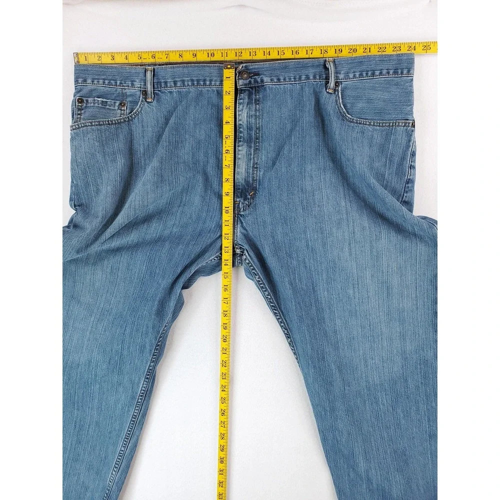 Levis 559 Jeans Mens 48x29 Blue Denim Straight Leg Relaxed Fit Distressed Pants